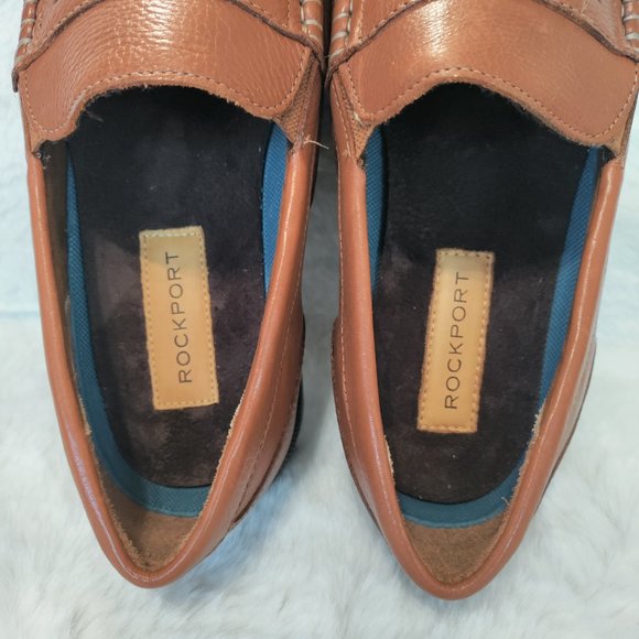 Rockport Men\'s Preston Penny Loafer Tan Size 8W US main image 8